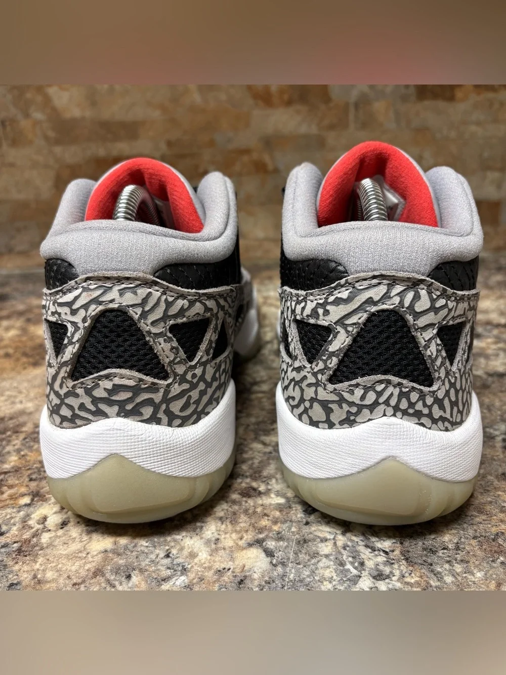 Air Jordan 11 Low Retro IE Black Cement Size 8.5